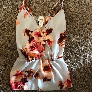 super cute floral tank top